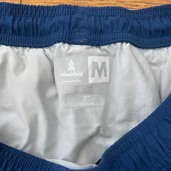 Chubbies Men’s Swim Trunks Shorts Blue - Lined - Quick Dry - Sz M - Picture 4 of 8